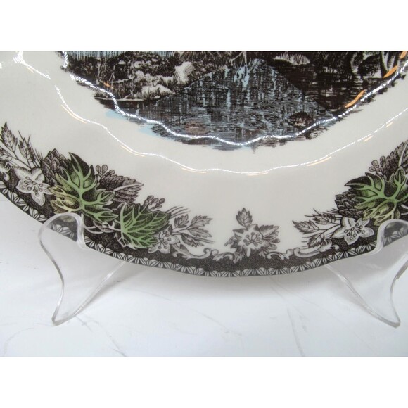 Johnson Brothers Friendly Village Willow By The Brook 10 5/8" Dinner Plate - Picture 3 of 11